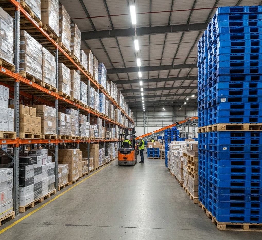 Quality wood pallets ready for shipping